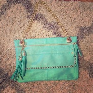 Sea foam green pocketbook